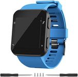 Meifox Garmin Forerunner 35 Band,Solf Silicone Replacement Bands for Garmin Forerunner 35 Watch (Sky Blue)