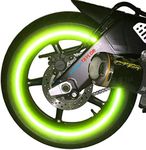 customTAYLOR33 New Special Edition Lime Green High Intensity Grade Reflective Copyrighted Safety Rim Tapes 17 (Rim Size for Most SportsBikes)