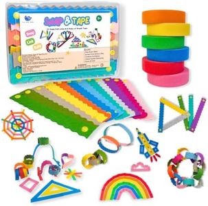Feel Good Waves Snap & Tape Play Kit - Kid Travel Toy - Fine Motor -Fidget