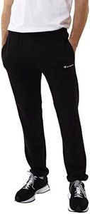 Champion Legacy Authentic Pants Pro Jersey Small Logo Straight Hem Pantalon de survêtement, Nero, M Homme
