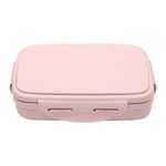 JAYPEE Stainless Steel Insulated Lunch Box Wavesteel Sr. Pink, 600 ml, Airtight Tiffin Box for School Kids |Spillproof with Silicon Seal |Food Grade | BPA Free