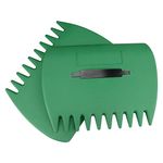 KINGLAKE Garden Leaf Grabbers, Leaf Collector Garden Leaf Scoops with handles, Large Plastic Hand Held Rakes for Picking up Leaves Garden Rubbish Yard Waste Tidy, Lightweight, Green