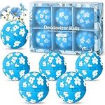 Deodorizer Balls, Shoe Fresheners, Shoe Deodorizer Balls 6 Pack, Shoe Odour Eliminator for Lockers, Gym Bags, Homes, Offices and Cars, Natural Linen Aroma, Blue