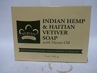 Nubian Heritage Bar Soap Indian Hemp And Haitian Vetiver 5 Ounce, 3 Pack