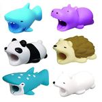 6 PCS Cable Chomper, Cable Bites Cute Cartoon Animal Bite Charging Cable Protector USB Cable