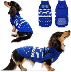 Cozy & Soft Dachshund Clothes for Dog, Mini Weiner Sweater for Fall, Winter