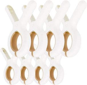 8 Pack Beach Towel Clips, Chair Clips Towel Holder for Beach Chair on Cruise - Jumbo Size, Heavy Duty Laundry Clothes Pins for Pool Chairs Lounge - Keep Your Towel from Blowing Away (Large and Medium)