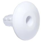 electrosmart Pack of 12 Single White Feed-Thru Cable Wall Entry Grommets - Suitable for most RG6 / WF100 Cable