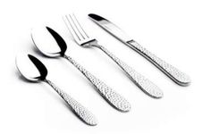 Sabichi Hammered 16pc Cutlery Set + 4 Extra Teaspoons