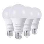 Scheinenda LED Light Bulbs 150W Equivalent(20w)，A21 LED Bulb 2200LM High Lumens and 5000K Daylight Non-dimmable Lighting, E26 Base LED Bulb for Home Lighting, Ceiling Fixture, Pack of 4