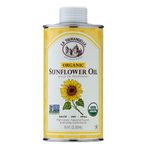 La Tourangelle, Organic Sunflower Oil, Neutral Oil For Medium to High Heat Cooking and Skin Care, High Oleic, Non GMO, Pesticide and Chemical Free, 16.9 fl oz, Yellow, (40-05-OSU-A512-CS)