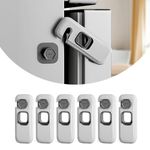 4our Kiddies 6 Pack Child Proof Refrigerator Locks, Fridge Locks for Kids Safety, Freezer Door Latches with Strong 3M Adhesives for Toddlers and Baby, Ideal for Upright Freezer, Ovens, Cabinets Door