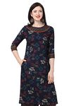 SHOPPING QUEEN Women Rayon Straight Kurta (A192_Blue_X-Small)