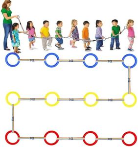 TOFFCAEA Safety Walking Rope, Toddlers Walking Rope for Preschool, Colorful Walking Rope Detachable Transition Rope, Preschool Walking Rope for Daycare School Kids (12 Ring)