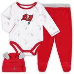 Outerstuff Newborn & Infant White/Red Tampa Bay Buccaneers Dream Team Bodysuit Pants & Hat Set