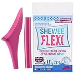 SHEWEE Flexi Female Urinal - Made in the UK – Flexible, Reusable, Portable & Recyclable Urination Device. Festival, Camping, Car, Hiking Essentials for Women. Stand to Pee Device W/Extension Pipe