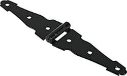 The Hillman Group 853355 4" Ornamental Strap Hinge- Black Finish 2-Pack