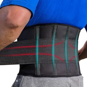 Back Brace For Lower Back Pain Women/Men, Elastic Lumbar Back Support Belt, Herniated Disc & Lower Back Pain Relief, Adjustable Back Brace For Men, Ideal For Heavy Lifting Work, Exercise, Workout, M