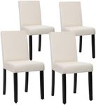 FDW Dining Chairs Set of 4 Elegant Design Modern Fabric Upholstered Dining Chairs