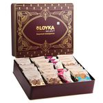 LOYKA Select Regal Reusable Tin Box Almond Brittle, Cookies & Choco Gift Box – Diwali/Rakhi Gifts, Dry Fruit Choco Hamper, Festive Sweets & Chocolates for Corporate, Birthday & Weddings etc.