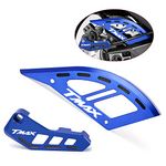 Velospeed For Yamaha Tmax 560 Tech Max Tmax 530 SX DX All Years Motorcycle Brake Calipers Brackets Rear Brake Disc Rotor Guard tmax530 tmax560 techmax Accessories (blue-2)