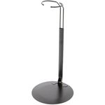 Plymor DSP-10B Black Adjustable Doll Stand, fits 16, 17, 18, 19, 20, 21, 22, 23, and 24 inch Dolls or Action Figures, Waist is 2.5 to 3.5 inches Wide, 7 to 9 inches Around