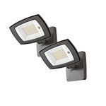 LED Outdoor Flood Light Dusk to Dawn Photocell Security Light for Gardens Yards and Parking Lot UL Listed 28W 2 Pack