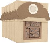 FIND A SPARE 10 Pack Brown Paper Filter Bags For Kärcher 69043220, Wet and Dry A2000 A2099 WD2.000 WD2.499 Series Vacuum Cleaner