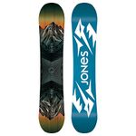 JONES - Youth Prodigy, Snowboards Directional All Mountain, Ideal for freestyle, freeride, pow, corn or chop, 2 year warranty + 1 free year extension, Size 100, Color Black