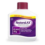 RestoraLAX Powder Stool Softener Laxative - Laxatives For Constipation, Effective Constipation Relief For Adults, No Taste, No Grit, No Gas, No Bloat, No Cramps, No Sudden Urge, 45 Doses, 765 grams