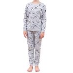 The Essentials Wardrobe Girls LS Pyjamas Set - Sleeping Panda- 12/13 Years