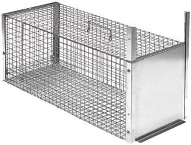 Trappola per animali da cortile vivi piccoli predatori a una entrata cm.85x36x36 h.
