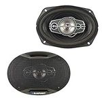 BLAUPUNKT GTX695 6" x 9" 5-Way Coaxial Car Speakers 750 Watts 4 Ohm Black