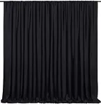 Black Backdrop Curtains 2 Panels 5f