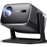 Aurzen BOOM mini Google TV Smart Projector with WiFi and Bluetooth, 4K Supported Outdoor & Home Movie Projector with 20W Speakers DoIby Audio, Real-Time Focus & Keystone, 500 ANSI Lumens, Black