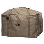 Rig'Em Right Waterfowl Deluxe 12-Slot Lesser Decoy Duck Hunting Bag with Padded Protection and Large Bottom Drains (12-Slot, Brown)