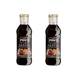 2X Ponti Aceto Balsamico di Modena Italian Cream Vinegar Glaze Condiment 250ml