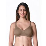 BLOSSOM Camel Brown Moulded Encirle Bra with Adjustable Straps [ENCIRCLE 34B C Brown]