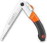 REXBETI Folding Saw, Compact Design 8 Inch Blade Hand Saw for Wood Camping, Dry Wood Pruning Saw with Hard Teeth, Quality SK-5 Steel