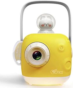 ZZZMOON Story Projector for Kids Ages 3-5 Story Toy Cube for 2 3 4 Year old Girls Boys Birthday Gifts, Portable Toddler Present Storytime Box with Night Light, Yellow