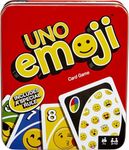 Mattel Games UNO Emoji Card Game for Family Night, Travel Game with Emoji Graphics & Special Rule for 2-10 Players