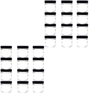 GSC International 410-2-24 Specimen Jar, Flint Glass, 2oz capacity with 53/400 neck and foam lined cap. Pack 24.
