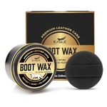 Leather Boot Wax & Conditioner - Snow Seal Waterproofing Wax For Boots & Shoes - All-Natural Beeswax Balm Conditioner, Sealer, Polish, & Preserve Leather