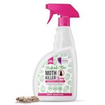 Moth Killer Spray 500ml Repellent Protects Carpets, Clothes & Wardrobes From Moth Infestations | Non Staining & Low Odour | Kills on Contact | Effective & Easy to Use | Plant Based Formula