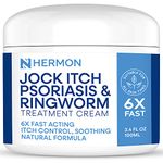 Jock Itch Antifungal Cream, Anti Fungal Skin Cream, Psoriasis Cream, Ringworm Treatment for Humans, Psoriasis Scalp Treatment, Provides Soothing Relief-100g