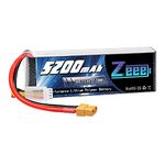 Zeee 3S Lipo Battery 5200mAh 11.1V 50C Soft Pack Battery with XT60 Connector for RC Plane RC Airplane RC Helicopter DJI Quadcopter RC Car Truck Boat