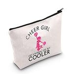 TSOTMO Cheer Zipper Pouch Cheerleaders Gift Cheer Girl Like A Normal Girl But Cooler Cosmetic Bag for Teammates Girls Cheerleading Gift Cheer Team Gift (C.Cheer Girl)