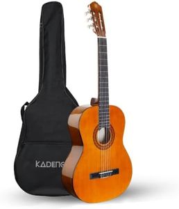 Kadence KC41-OR 39" Classical Acoustic Guitar | Dreadnought Body | Spruce Wood | Includes Learning Course | Brown
