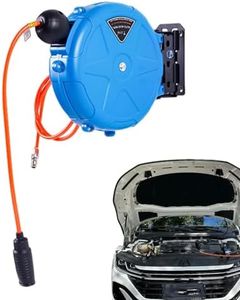 Wall Mounted Automatic Rewind Air Hose Reel, Heavy Duty 10M Retractable Pneumatic Hose Drum, Garage Air Line Storage Tool For Automotive Workshop Maintenance