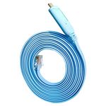 JSM FITNESS 10ft long USB-C to RJ-45 3m Console Cable for Cisco, HP, Fortigate, Router and Switches - Thunderbolt for MacBook, Length 300 cm, Works with Mac, Linux, Windows 10